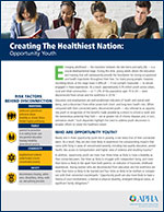 Creating the Healthiest Nation: Opportunity Youth fact sheet page