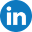 Blue LinkedIn icon